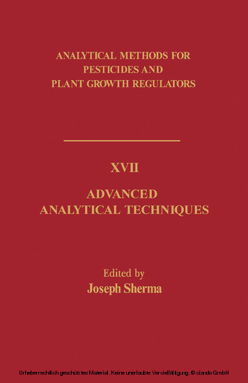 Advanced Analytical Techniques main product photo