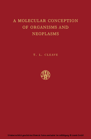 A Molecular Conception of Organisms and Neoplasms main product photo