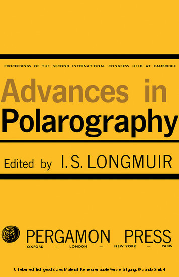 Advances in Polarography main product photo