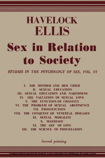 Sex in Relation to Society main product photo