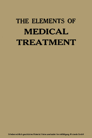 The Elements of Medical Treatment main product photo
