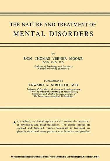 The Nature and Treatment of Mental Disorders main product photo