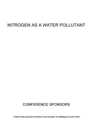 Proceedings of the Conference on Nitrogen as a Water Pollutant