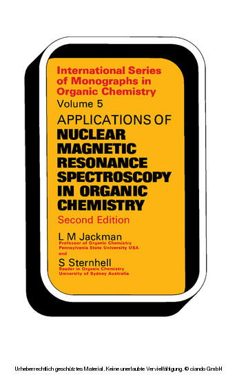 Applications of Nuclear Magnetic Resonance Spectroscopy in Organic Chemistry main product photo