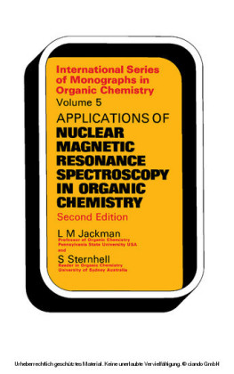 Applications of Nuclear Magnetic Resonance Spectroscopy in Organic Chemistry