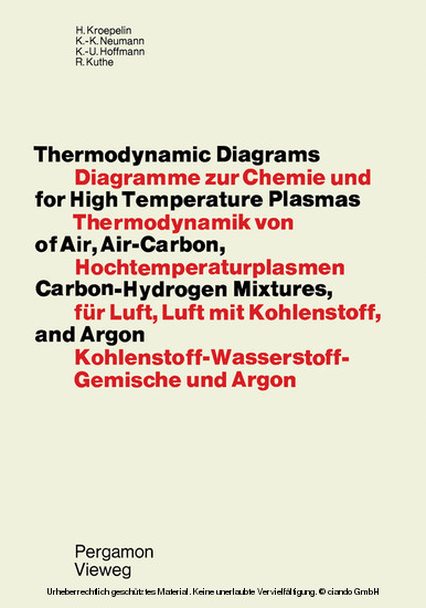 Thermodynamic Diagrams for High Temperature Plasmas of Air, Air-Carbon, Carbon-Hydrogen Mixtures, and Argon main product photo