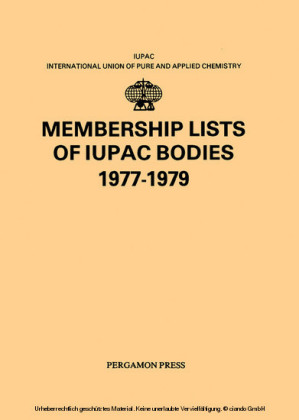 Membership Lists of IUPAC Bodies 1977-1979