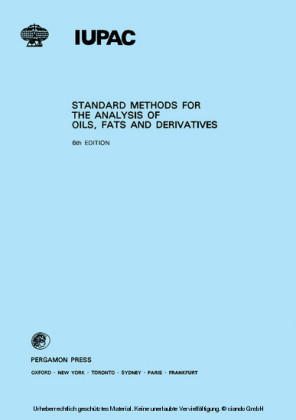 Standard Methods for the Analysis of Oils, Fats and Derivatives