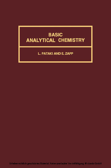 Basic Analytical Chemistry main product photo