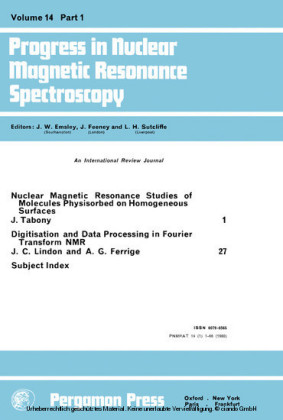 Progress in Nuclear Magnetic Resonance Spectroscopy