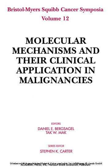 Molecular Mechanisms and Their Clinical Application in Malignancies main product photo