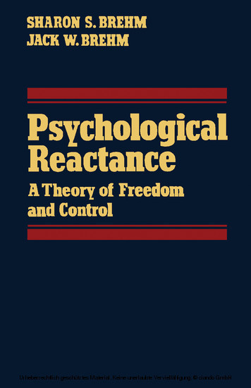 Psychological Reactance main product photo
