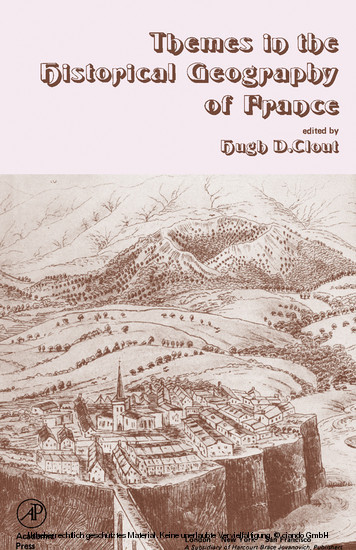 Themes in the Historical Geography of France main product photo