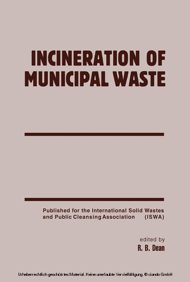 Incineration of Municipal Waste main product photo