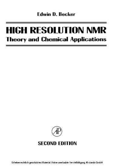 High Resolution NMR main product photo