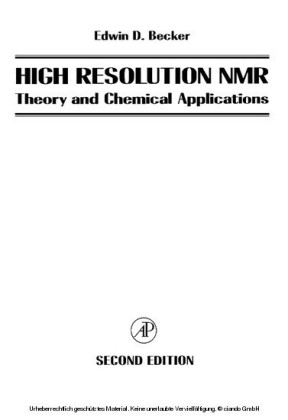 High Resolution NMR