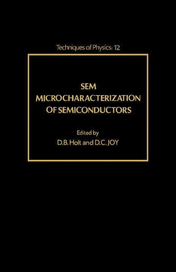 SEM Microcharacterization of Semiconductors main product photo