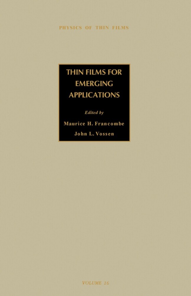 Thin Films for Emerging Applications main product photo