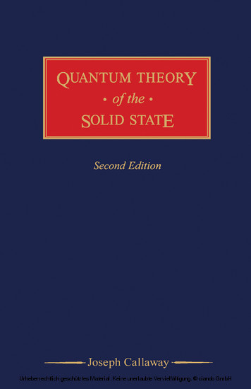 Quantum Theory of the Solid State main product photo