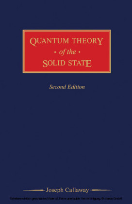 Quantum Theory of the Solid State