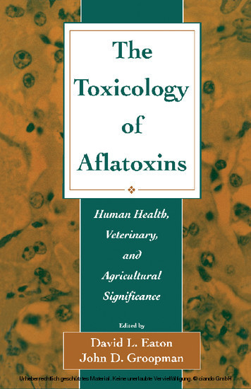 The Toxicology of Aflatoxins main product photo