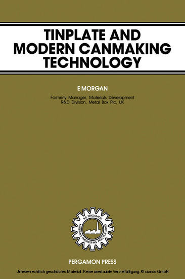 Tinplate & Modern Canmaking Technology main product photo