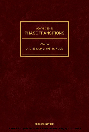 Advances in Phase Transitions main product photo