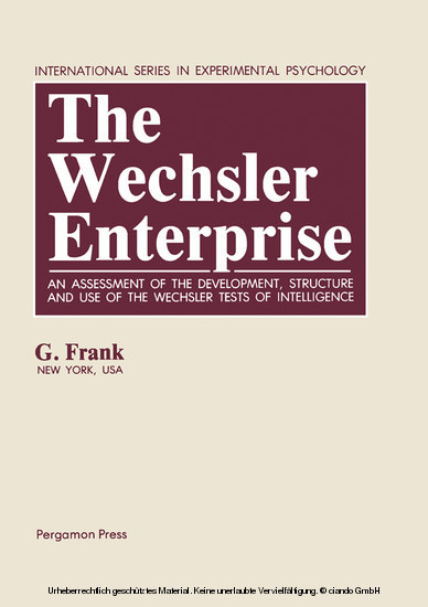 The Wechsler Enterprise main product photo