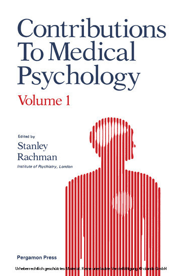 Contributions to Medical Psychology main product photo
