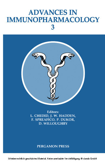 Advances in Immunopharmacology main product photo