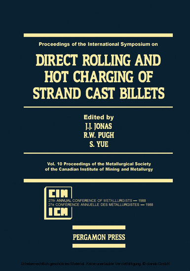 Direct Rolling and Hot Charging of Strand Cast Billets main product photo