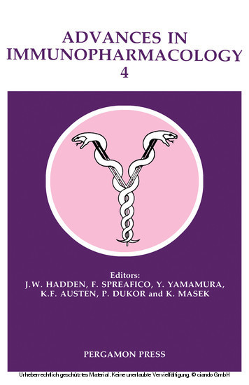 Advances in Immunopharmacology main product photo
