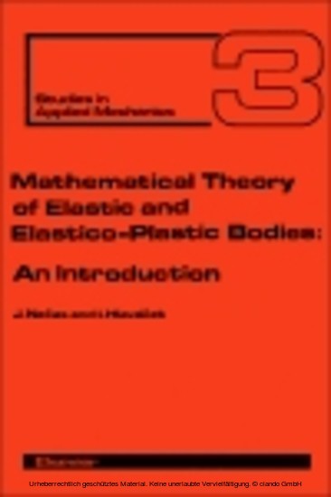 Mathematical Theory of Elastic and Elasto-Plastic Bodies main product photo