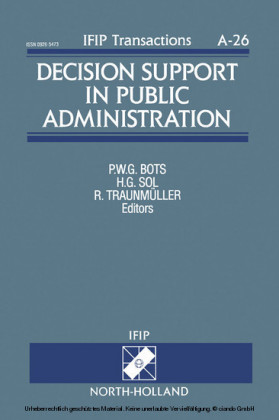 Decision Support in Public Administration