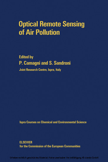Optical Remote Sensing of Air Pollution main product photo