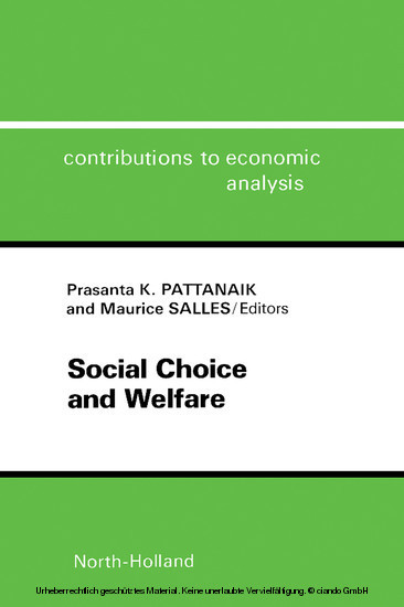 Social Choice and Welfare main product photo