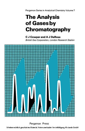 The Analysis of Gases by Chromatography main product photo