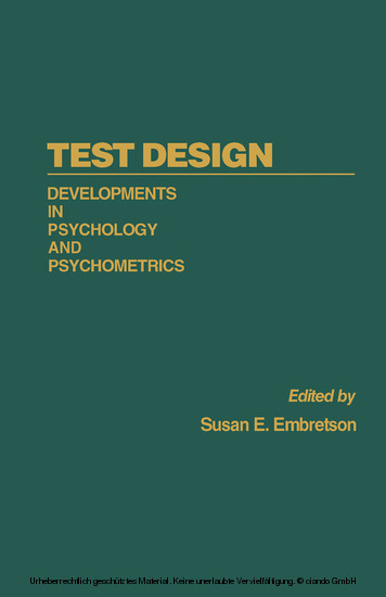 Test Design main product photo