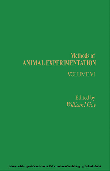 Methods of Animal Experimentation main product photo