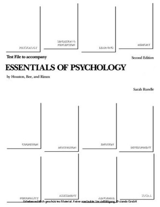Test File to Accompany Essentials of Psychology