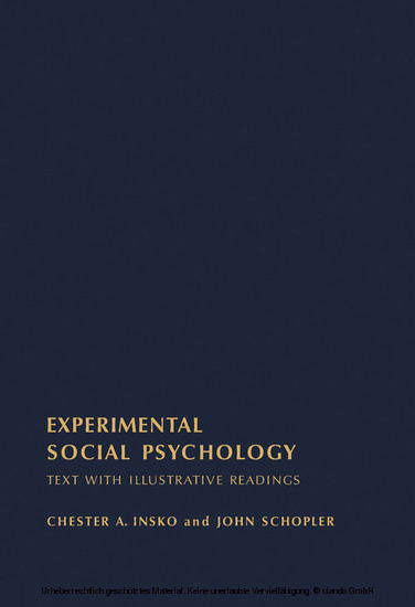 Experimental Social Psychology main product photo