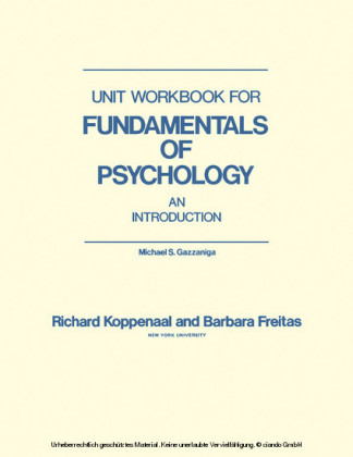 Unit Workbook for Fundamentals of Psychology