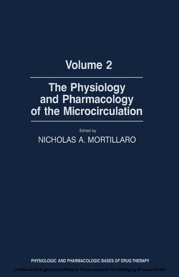 The Physiology and Pharmacology of the Microcirculation main product photo