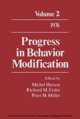 Progress in Behavior Modification