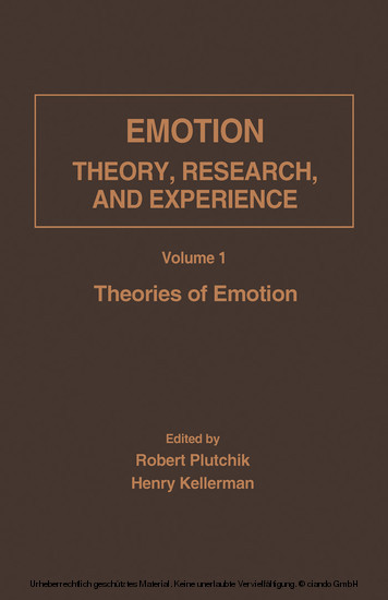 Theories of Emotion main product photo