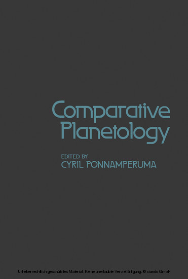 Comparative Planetology main product photo