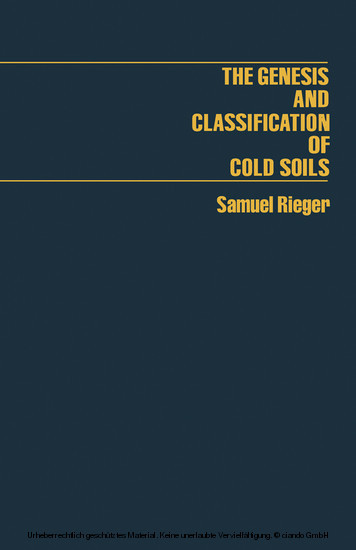 The Genesis and Classification of Cold Soils main product photo