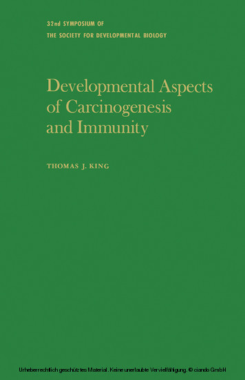 Developmental Aspects of Carcinogenesis and Immunity main product photo