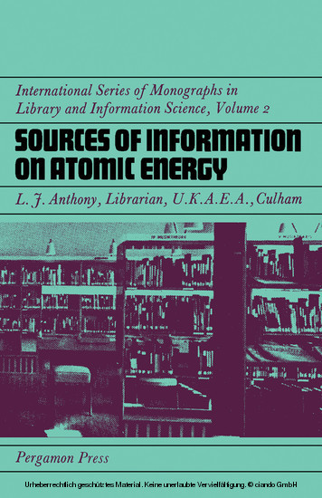 Sources of Information on Atomic Energy main product photo