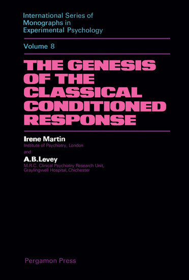 The Genesis of the Classical Conditioned Response main product photo